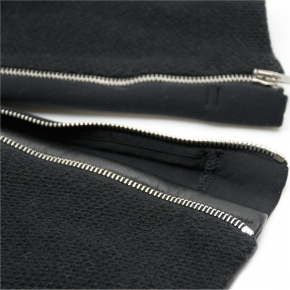 IRO Clever Dark Grey Knitted Jacket with Lambskin Trim - Picture 8 of 15